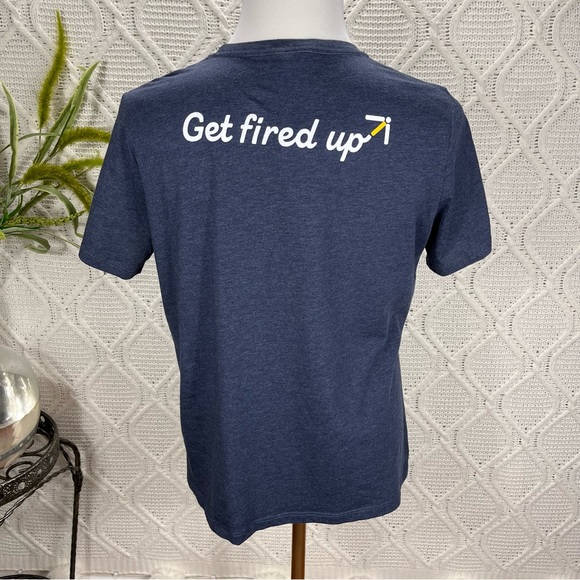 NWT CUSTOME INK | Graphic Men's T-shirt Blue XL - Picture 3 of 7